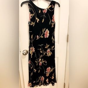 Black floral dress